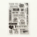 Happy Birthday Silicone Clear Stamp Transparents Rubber Scrapbookings DIY U7G4