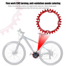 MOTSUV 104BCD Bicycle Chainring 30T MTB Bike Chain Wheel Crank Part (Red)