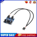 9 Pin USB Header Male 1 to 4 Female Extension Cable Card Desktop USB2.0 HUB