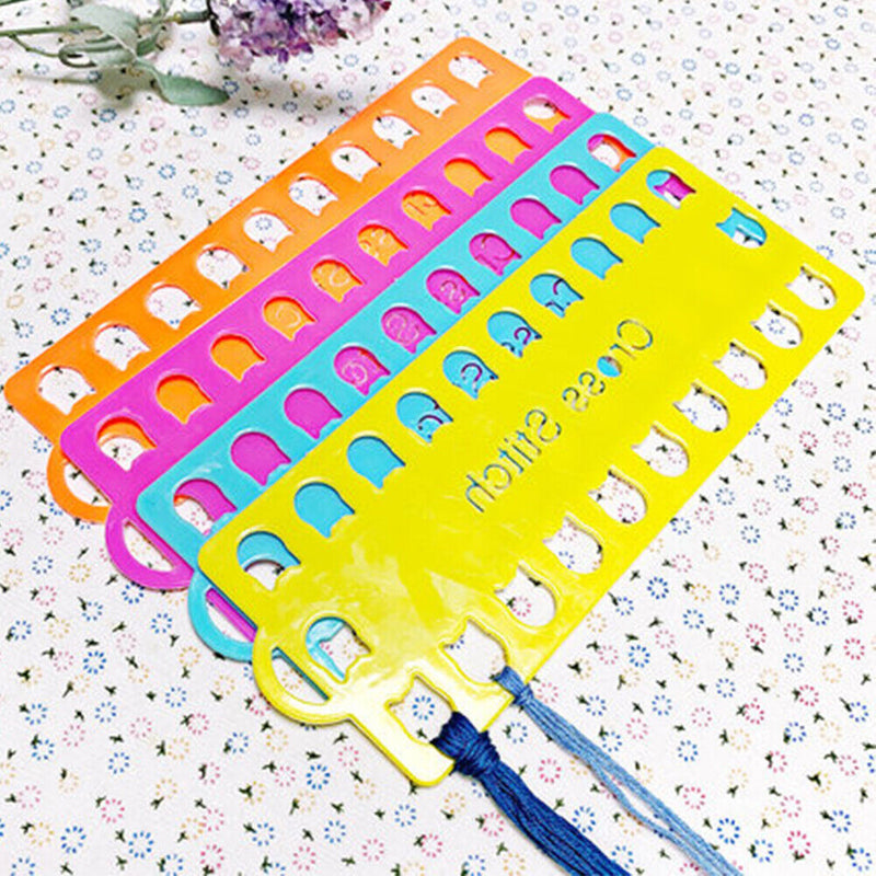 4x Sewing Thread Organizer Holder 20 Positions Cross Stitch Row Line Tools