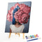 40x50cm Flower Girl Frameless Picture Oil Paint By Numbers Hand Painted Decor