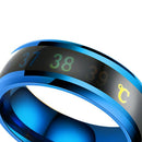 Stainless Steel Temperature Measurement Ring Mood Rings Thermometer Display