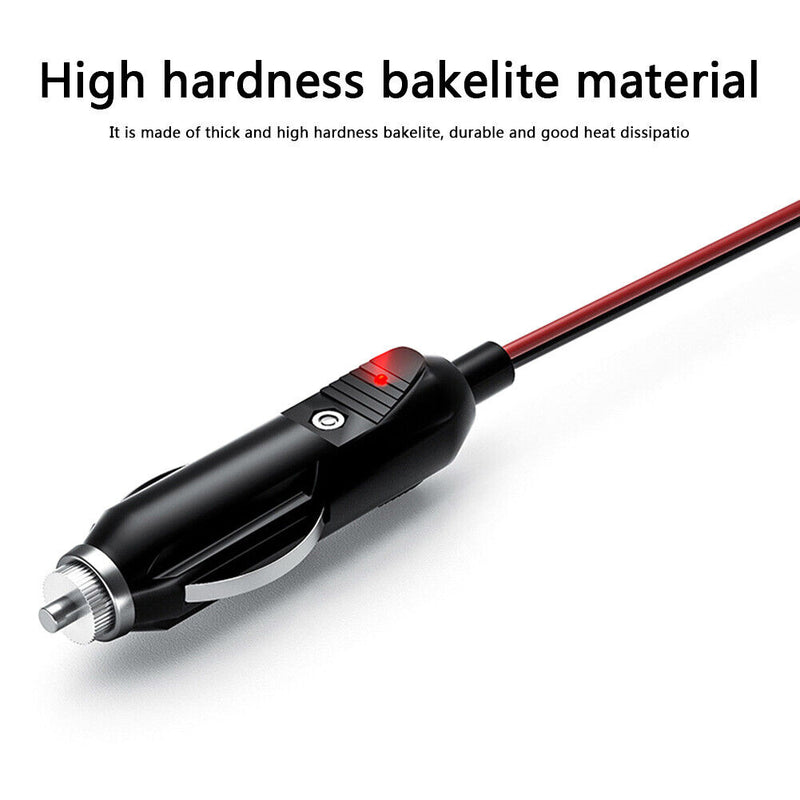 12V 24V Car Cigarette Lighter Plug Male Connector 20A Fused with 4m Wire