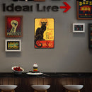 Cat Retro Metal Plate Tin Sign Plaque for Bar Pub Club Iron Painting (C) Newly