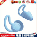 Silicone Ear Plugs Sound Insulation Anti Noise Sleeping Earplugs (Blue)