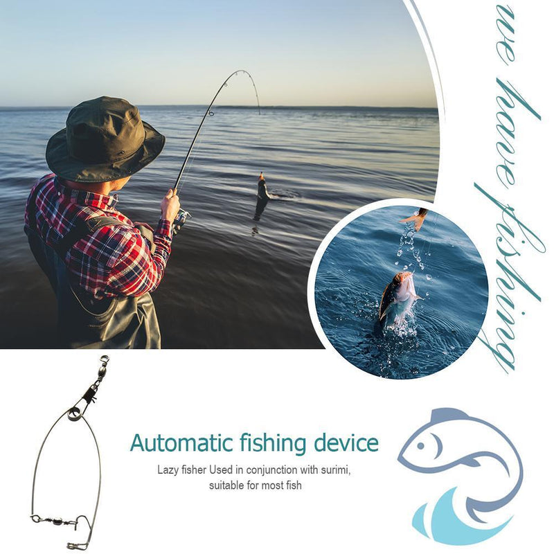 Automatic Fishing Hook Stainless Steel Outdoor Universal Lazy Person Hook Newly