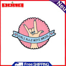 Round I Love You Gesture Brooches Letters Badges Clothing Enamel Lapel Pins Gift