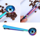 Multifunction Kitchen Measuring Spoon Seal Clip Coffee Spoon (Multicolor) Newly