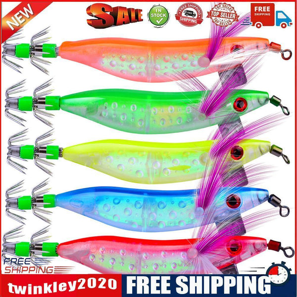 5pcs 10cm 8.1g Shrimp Jigs Fishing Lures Artificial Crankbait Hard Baits