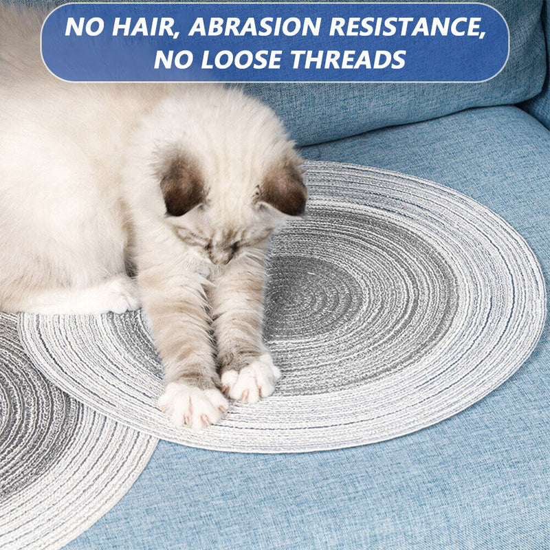 Cat Scratch Board Ramie Grinding Claw Care Mat Pet Scratcher Paw Pad (Grey)