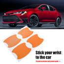 Carbon Fiber Car Exterior Door Handle Cup Protector Stickers Universal Set