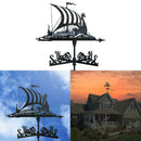 Iron Weathervane Garden Stake Patio Yard Weather Wind Vane Ornament D4J7 S6S0