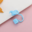 Cartoon Plugs Cover Silicone Straw Plug Cup Accessories Drinking Dust Cap