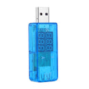 USB Charger DC 3.2-10V 0-3A Red+Blue LED Display Current Voltage Meter(Blue