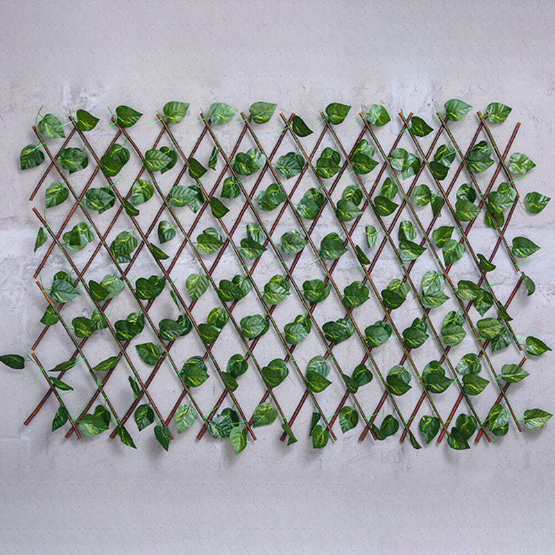 Simulation Fence Outdoor Rural Green Plants Artificial Fence Net Decor (B) Newly