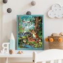 Riverside Deer Fox Partial Oil Paint By Numbers DIY Handpainted on Canvas Arts