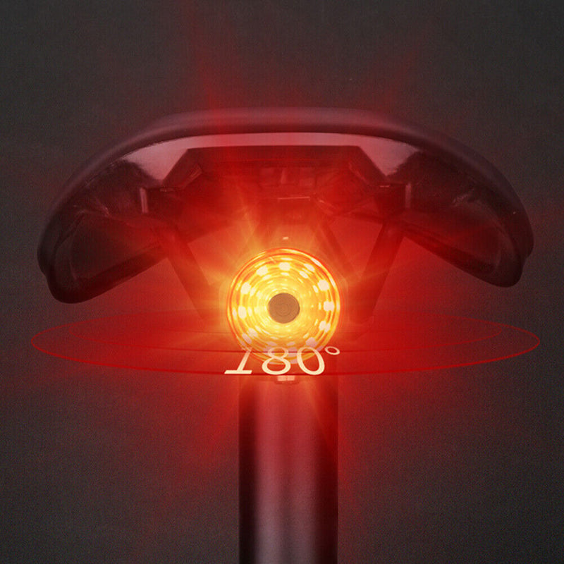 #A Bicycle Smart Brake Sensing Tail Light 7 Modes Mountain Road Bike Rear Lamp