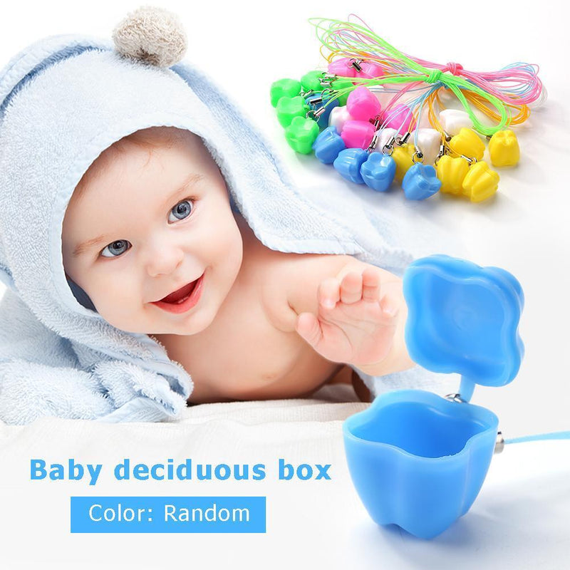 5pcs/set Baby Milk Teeth Storage Box Plastic False Teeth Organizer Case Newly