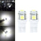 20Pcs T10 W5W 5SMD LED Bulb 5050 Car Auto Width Indicator Light (White)