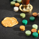 100pcs Retro Sealing Wax Grain Octagon Fire Painting Pill Stamping Envelope