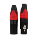 1 Pair XLR 3Pin Male Female DIY Audio Cable Connectors Solder Plug (Red) Newly