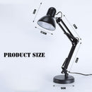 Home Switch Night Bedside LED Adjustable Dimmer Table Lamp Desk Lamps Black