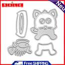 1 Set Cat Metal Cutting Dies for DIY Scrapbook Emboss Stencil/MS268-200969.01