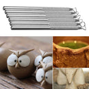 6pcs Aluminum Scraper Clay Sculpting Tools Set Carving Pottery Ceramics Tools
