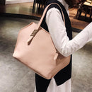 4pcs/Set Women PU Tote Shoulder Handbag Card Holder Composite Clutch/Pink