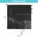 8 Pack Handbag Storage Organizer Purse Clear Dust Cover Bag Drawstring 4 Si