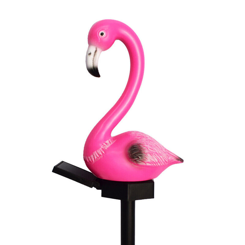 Solar Power LED Pink Bird Lawn Light Outdoor Garden Landscape Lamps (3pcs) Newly