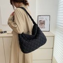 #A Fashion Women Shopper Bag Large Capacity Top-handle Bag Rhombus Pattern for L