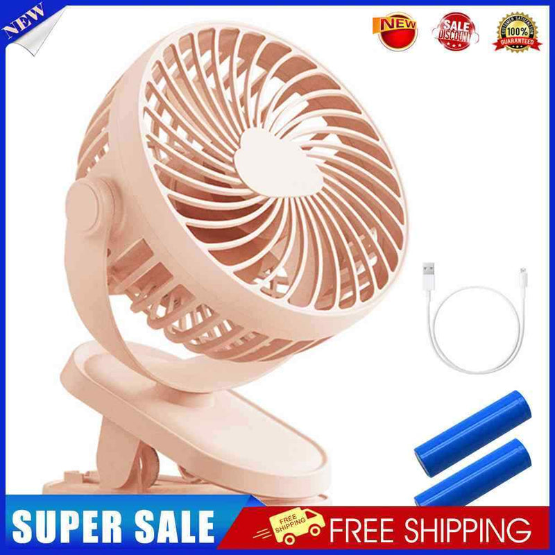 #A Ultra Quiet Clip-on Fan Portable Rotatable Desktop Cooling Mute Fan Air Coole