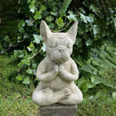 Landscape Sitting Zen Dog Statue Stone Sculptures Meditation Dog Sculpture