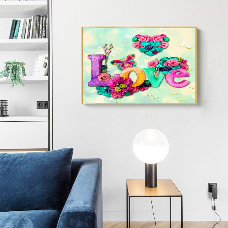 Character Love No Frame Pictures By Number DIY Art Digital Coding Oil Paint