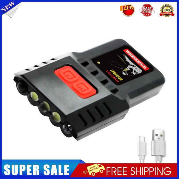 USB Type-C Charging LED Smart Wave Sensor Headlamp Waterproof Clip-on Cap Lamps