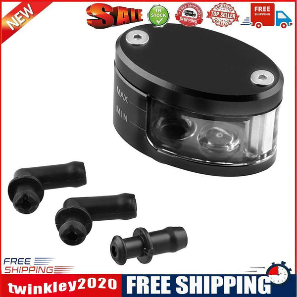 CNC Motorcycle Brake Clutch Master Cylinder Fluid Reservoir Oil Cup (Black)