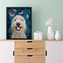 5D DIY Diamond Painting Kits Hairy Dog Full Square Drill Wall Animal Art Craf