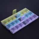 Powlance 21 Grid Weekly Pills Storage Box Candy Small Parts Container Hom