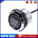 Vehicle Engine Start Press Button Push Switch Ignition Starter Blue Light