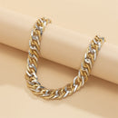 Fashion Pendant Steampunk Link Chain Necklace Cuban Chunky Chain Bracelet