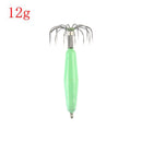 12-Claw Luminous Squid Hooks Glow in Dark Octopus Fishing Jig Hook (12g)
