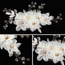Jewelry White Flower Bridal Clips Bridesmaid Tiara Hair Combs Flower Hair Pin