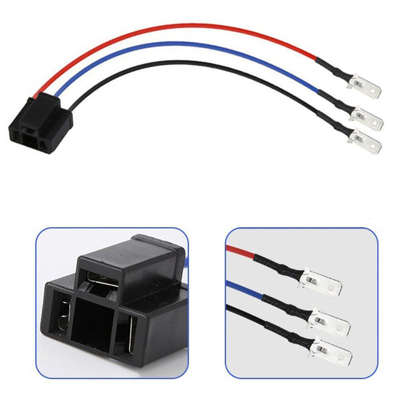 Car LED Headlight Lamp Socket Wiring Harness Female Connector Cable for H4
