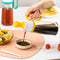Oil Dispenser Bottle with Brush 2 in 1 Olive Oil Pot for Kitchen (Yellow)