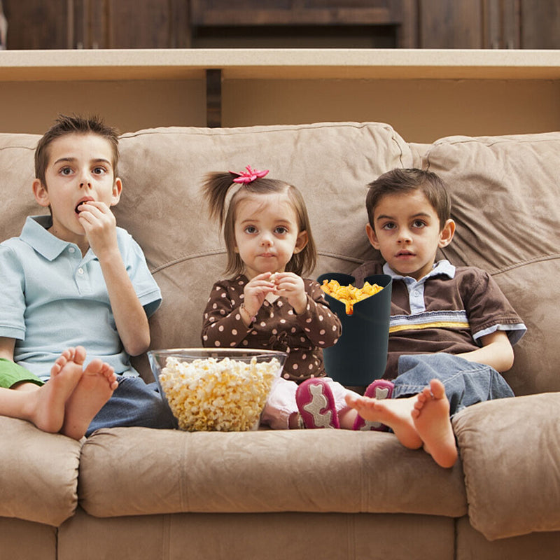 Foldable Popcorn Bowl Lightweight Food Grade Silicone for Outdoor Hiking Camping