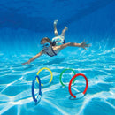 4 Pcs/Pack Kids Diving Ring Water Toys Underwater Swimming Pool Beach Play Toys