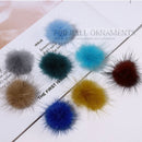 Magnetic Design Faux Fur Detachable Removable Nail Pom Balls Soft Fluffy