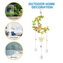 #A Crystal Wind Chimes Butterfly Star Moon Love Heart Prisms Light Catcher Windb