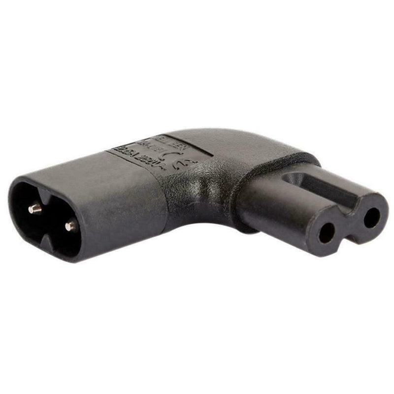 IEC320-C8 TO C7 90 Degree Up Down Angled AC Power Adapter Male Female Z to H8J1